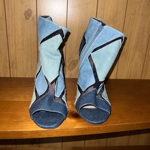Shoedazzle size 7.5 jean heels - Picture 4 of 5